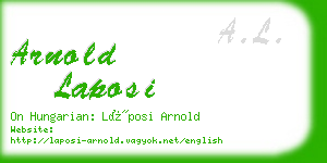 arnold laposi business card